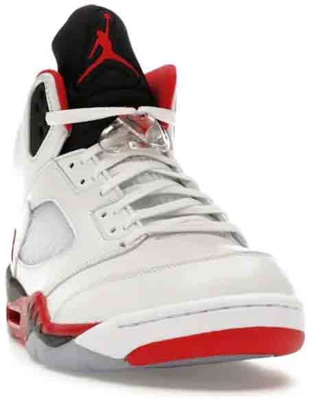 Nike Jordan 5 Retro Fire Red Black Tongue (2025) Wit