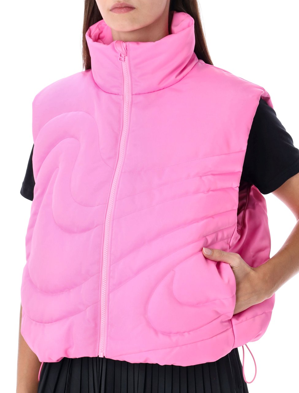 Nike Swoosh Series Oversized Down Vest Roze