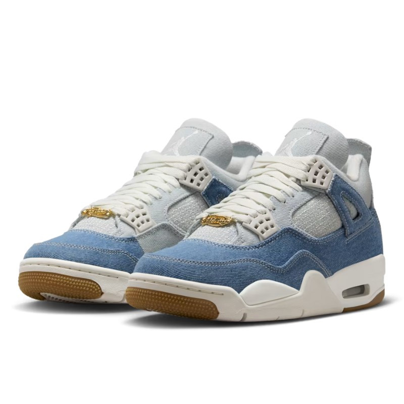 Nike Air Jordan 4 Retro TEX Denim Worn Blue Blauw