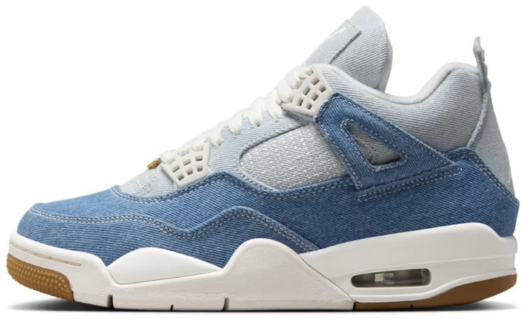 Nike Air Jordan 4 Retro TEX Denim Worn Blue Blauw