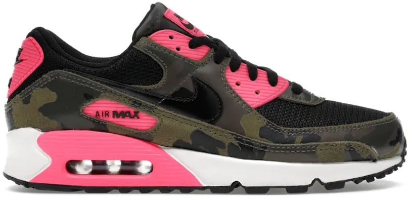 Nike Nike Air Max 90 Camo Pack Sequoia Hyper Pink Zwart
