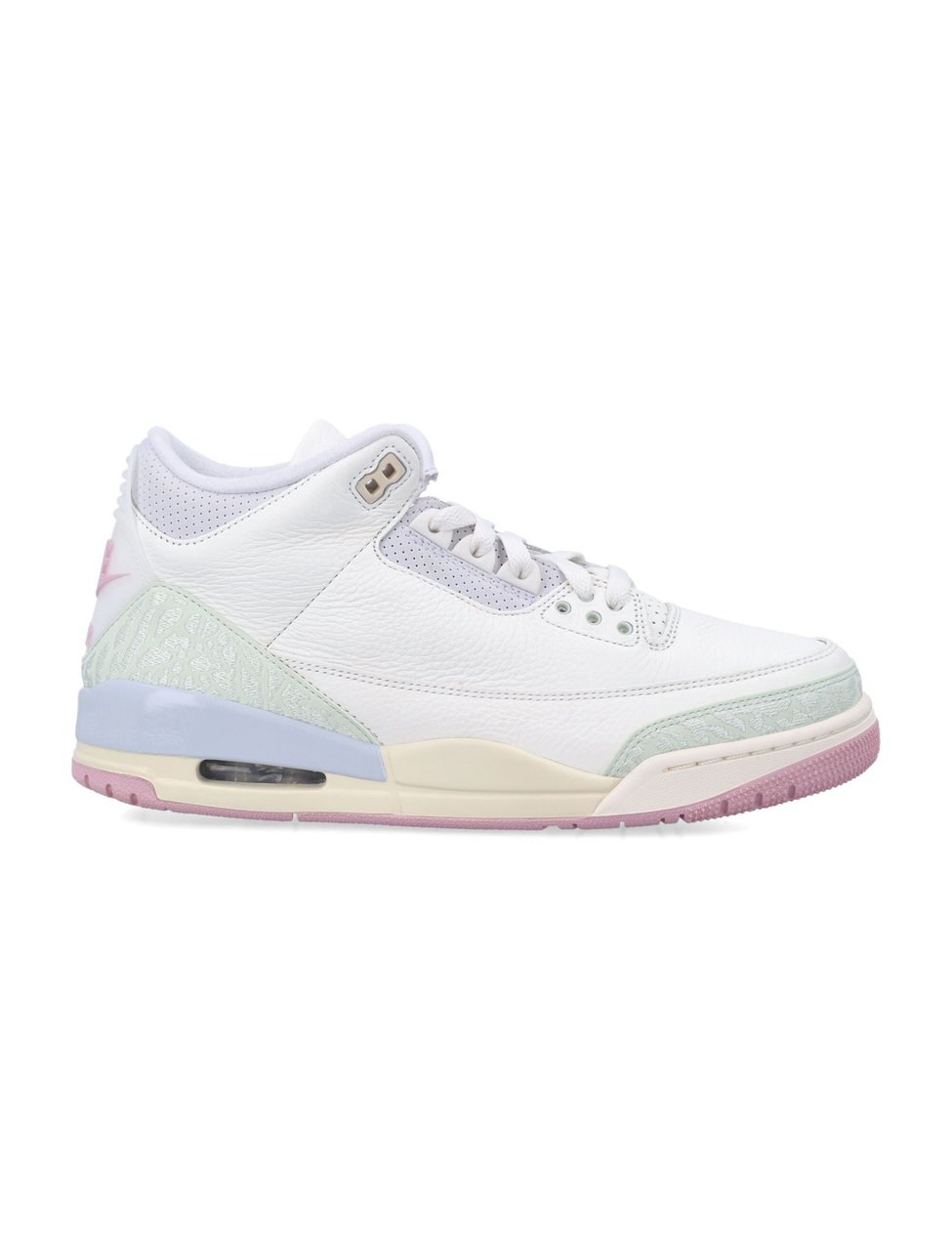 Nike Air Jordan Retro Leather Jacquard Sneakers Wit