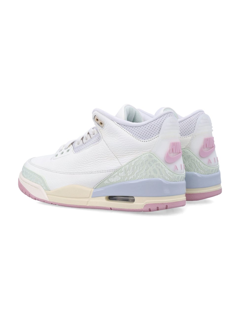 Nike Air Jordan Retro Leather Jacquard Sneakers Wit