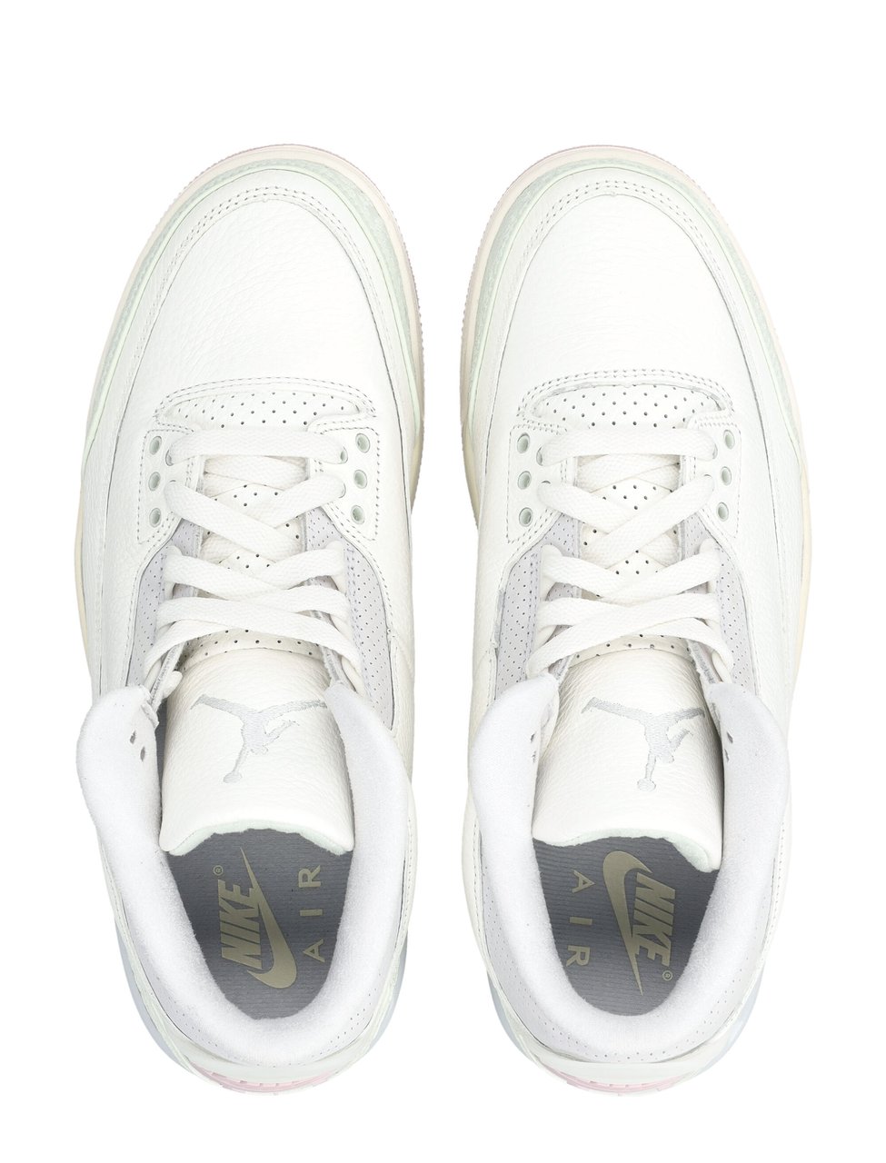 Nike Air Jordan Retro Leather Jacquard Sneakers Wit