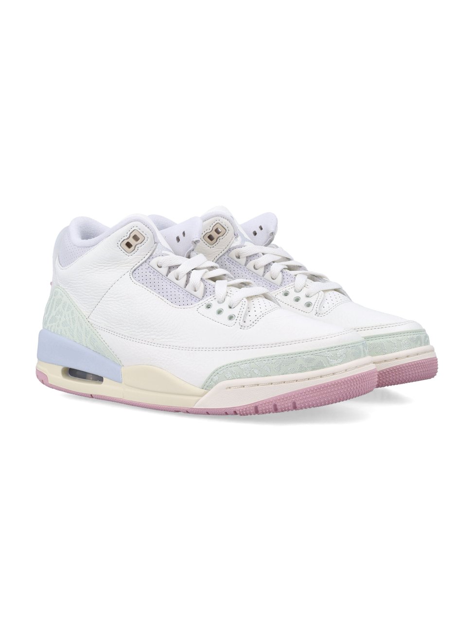 Nike Air Jordan Retro Leather Jacquard Sneakers Wit