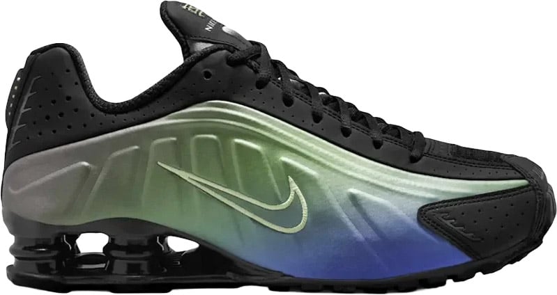 Nike Shox R4 Sapphire Light Liquid Lime Zwart