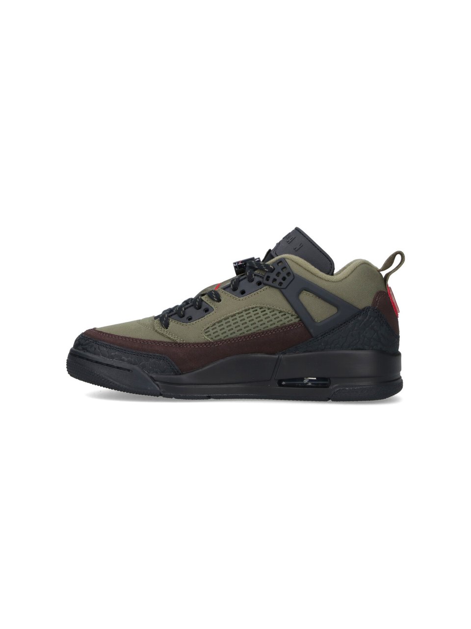 Nike "Jordan Spizike Low" Sneakers, In Green Fabric Grijs
