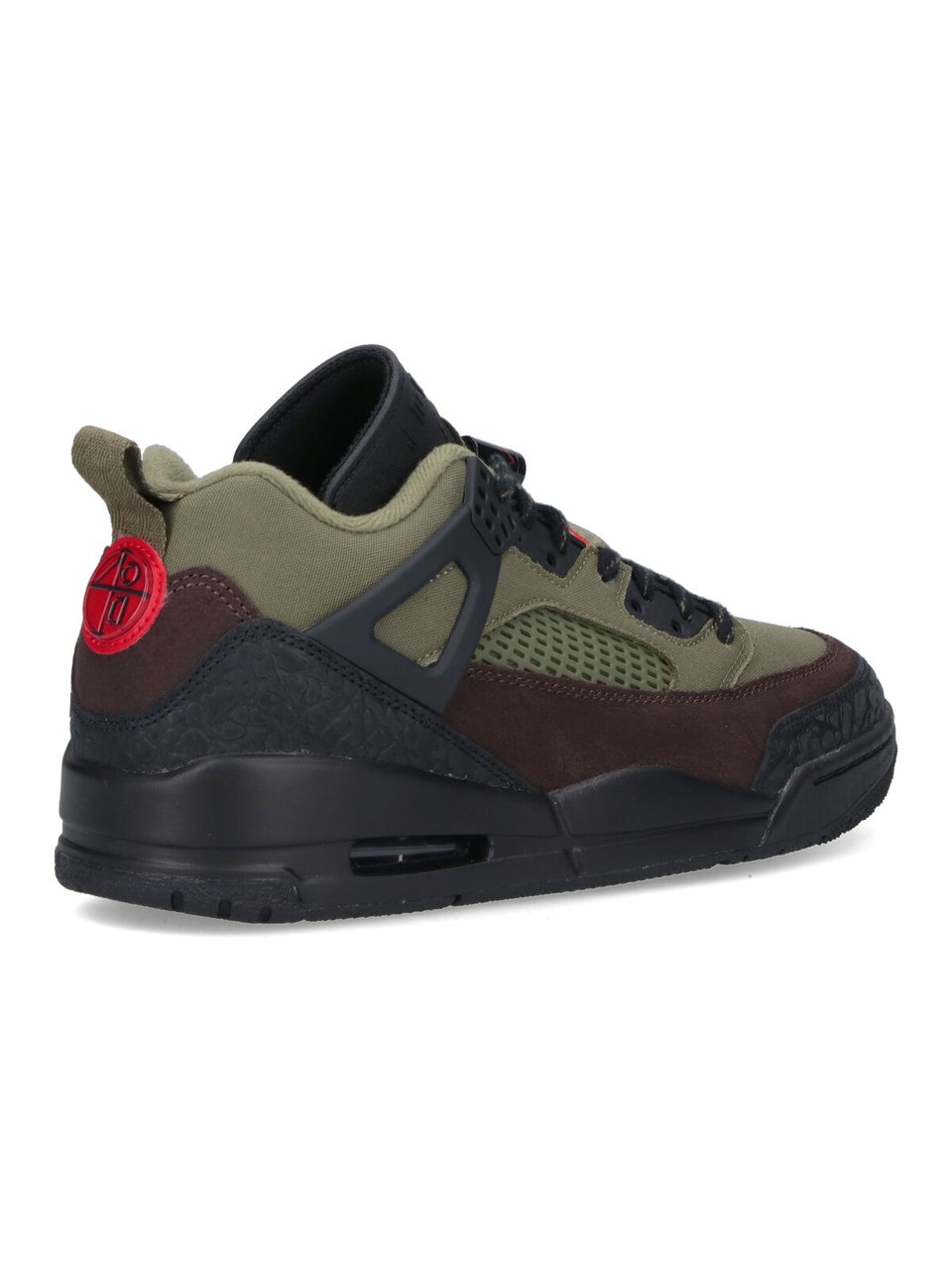 Nike "Jordan Spizike Low" Sneakers, In Green Fabric Grijs