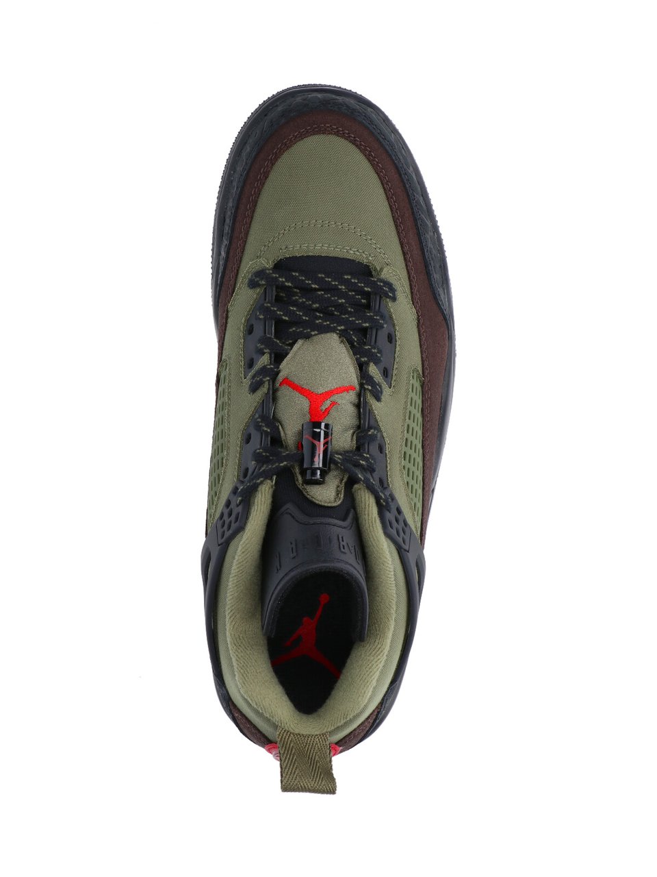 Nike "Jordan Spizike Low" Sneakers, In Green Fabric Grijs