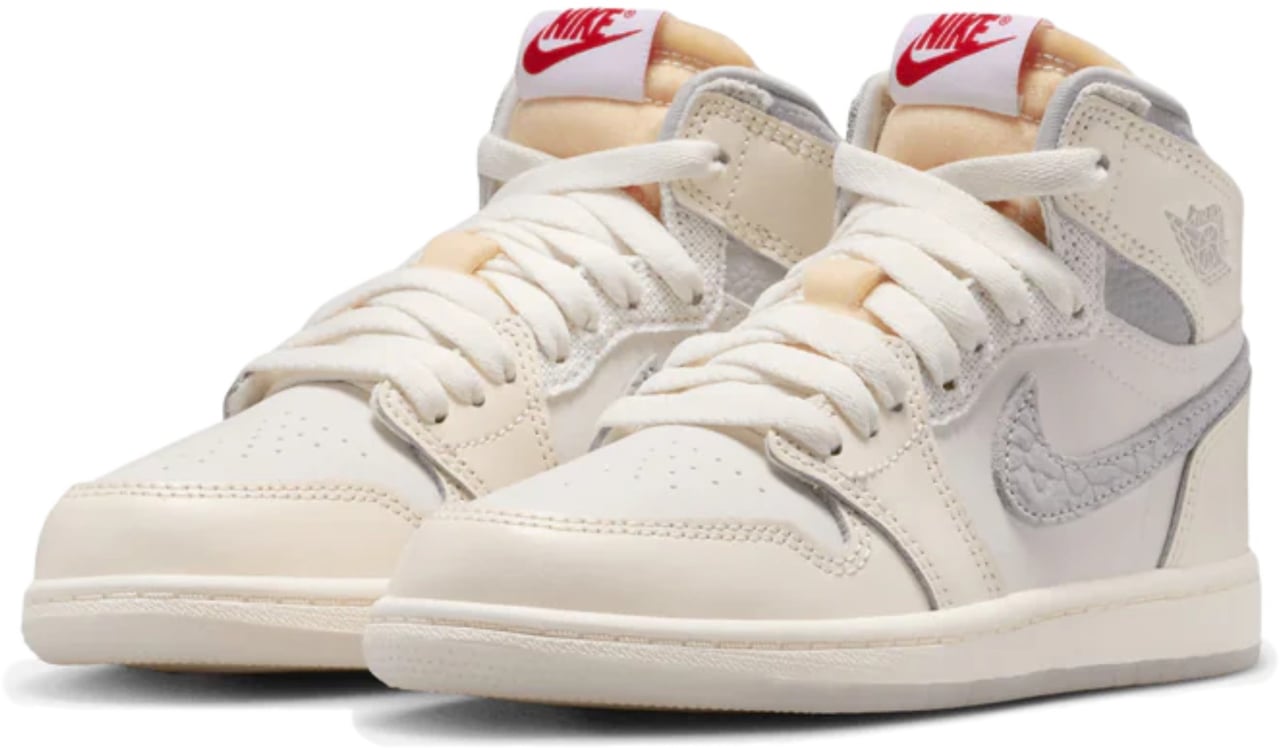 Nike Air Jordan 1 Retro High OG Sail University Red Enfant et Bébé Wit