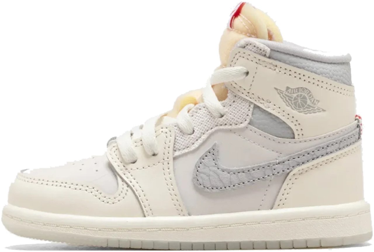 Nike Air Jordan 1 Retro High OG Sail University Red Enfant et Bébé Wit