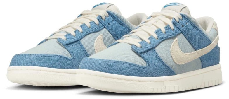 Nike Nike Dunk Low Smokey Blue Denim Wit