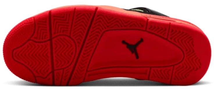 Nike Air Jordan 4 Retro Black Infrared Barely Volt Zwart
