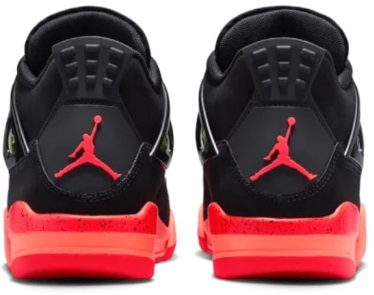 Nike Air Jordan 4 Retro Black Infrared Barely Volt Zwart