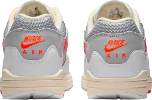 Nike Nike Air Max 1 Patta Waves White Hyper Crimson (With Bracelet) Lichtgrijs