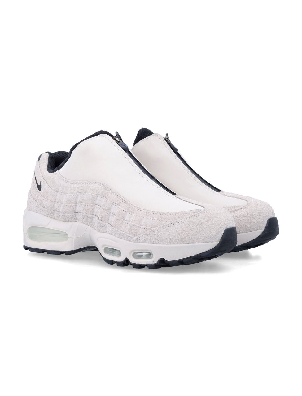 Nike Air Max 95 Suede Zip Sneakers Wit