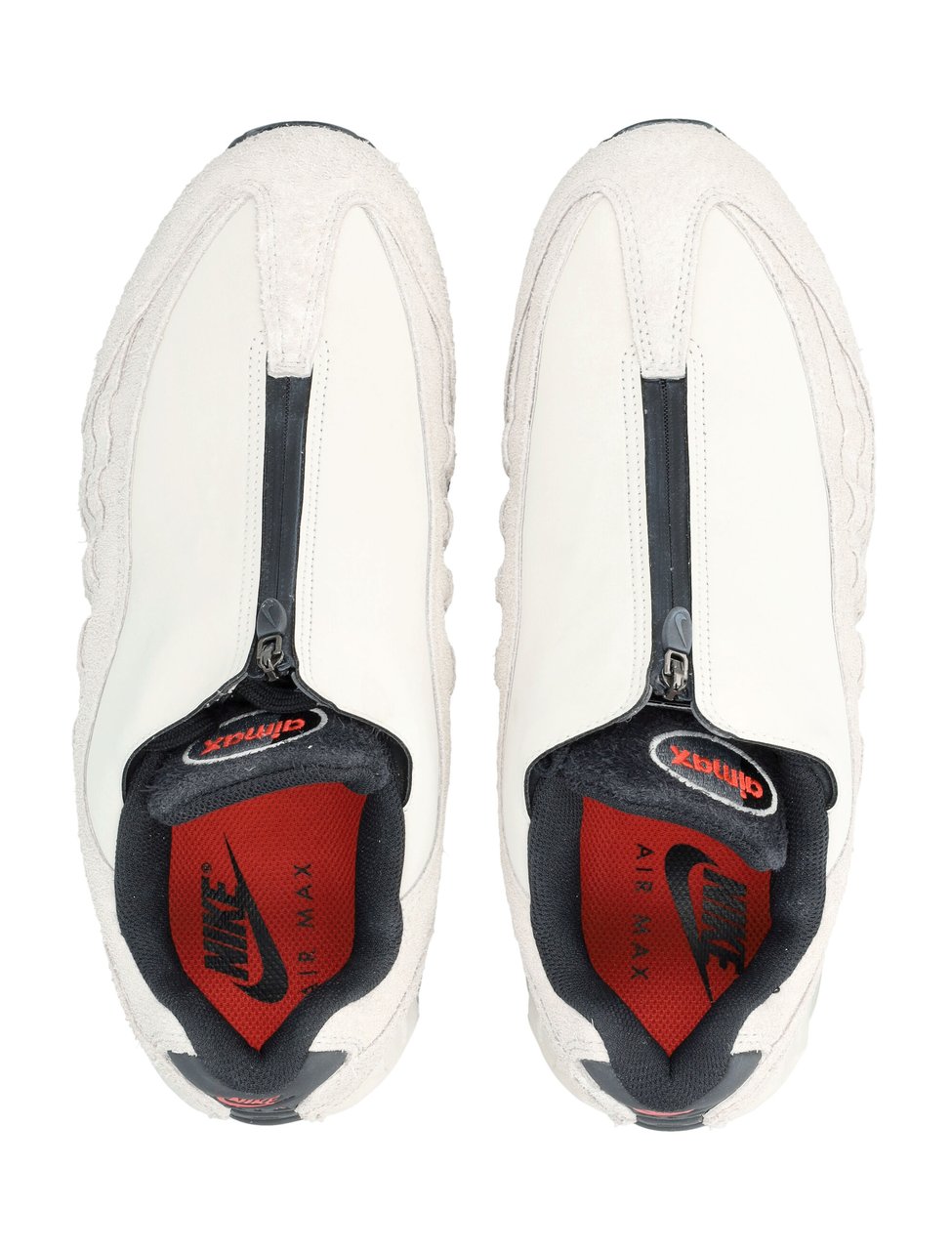 Nike Air Max 95 Suede Zip Sneakers Wit