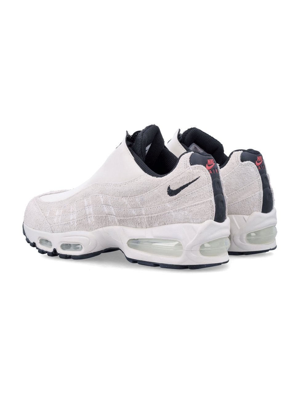 Nike Air Max 95 Suede Zip Sneakers Wit