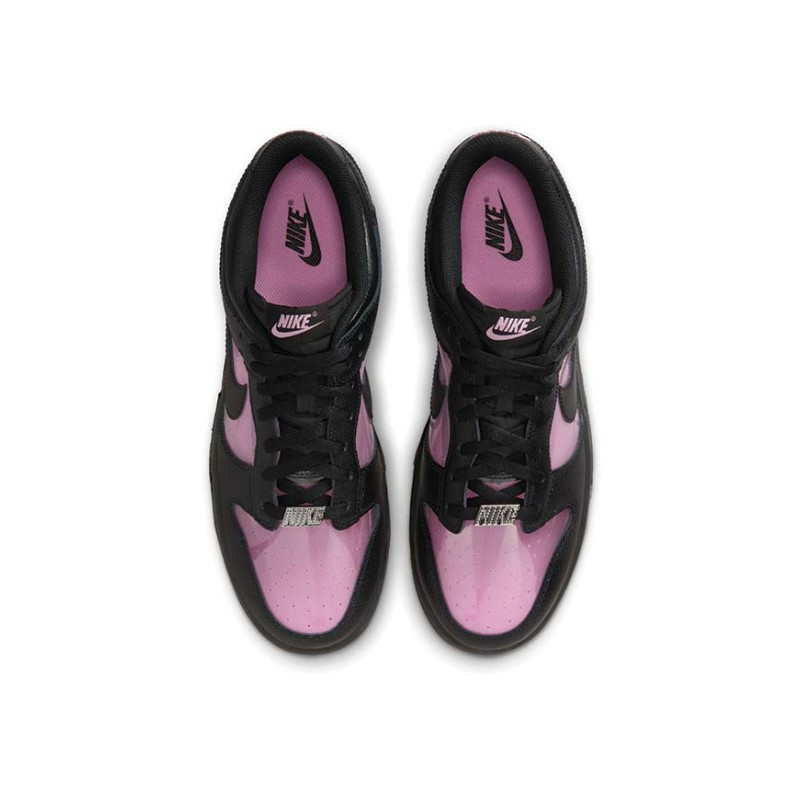 Nike Nike Dunk Low Retro Transparent Black Pink Rise Zwart