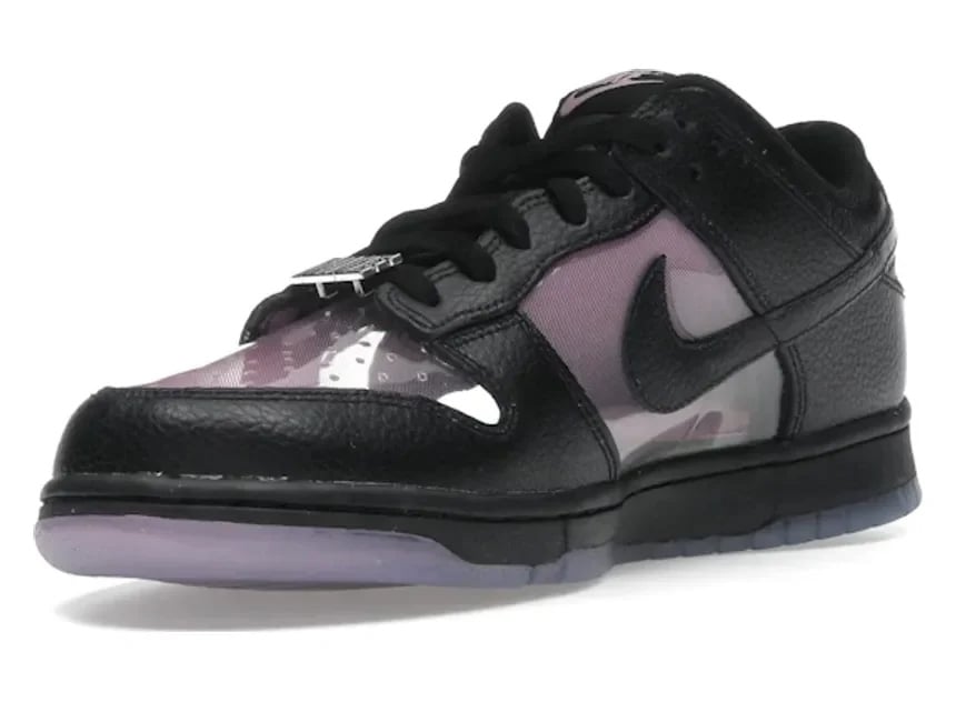 Nike Dunk Low Retro Transparent Black Pink Rise Zwart