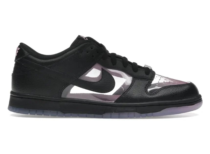 Nike Dunk Low Retro Transparent Black Pink Rise Zwart