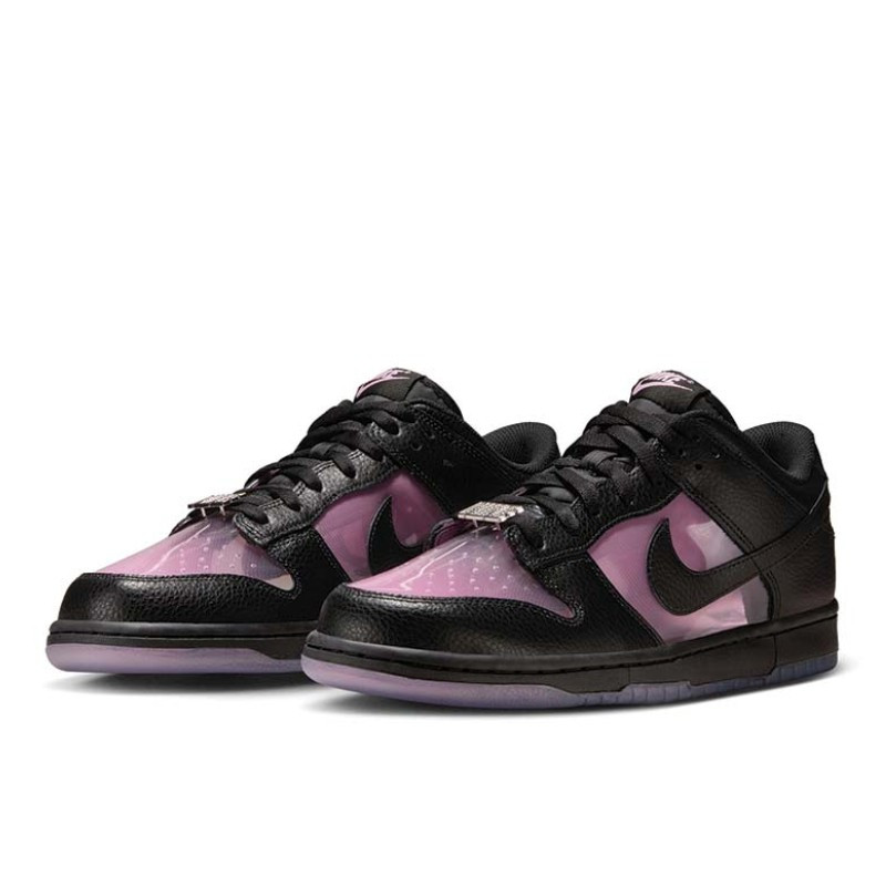Nike Nike Dunk Low Retro Transparent Black Pink Rise Zwart