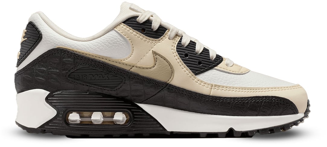 Nike Nike Air Max 90 'Sail Black Croc' (W) Zwart