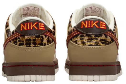 Nike Nike Dunk Low Retro Khaki Team Red Pearl White Groen