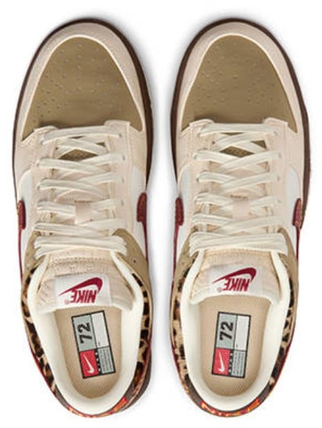 Nike Nike Dunk Low Retro Khaki Team Red Pearl White Groen