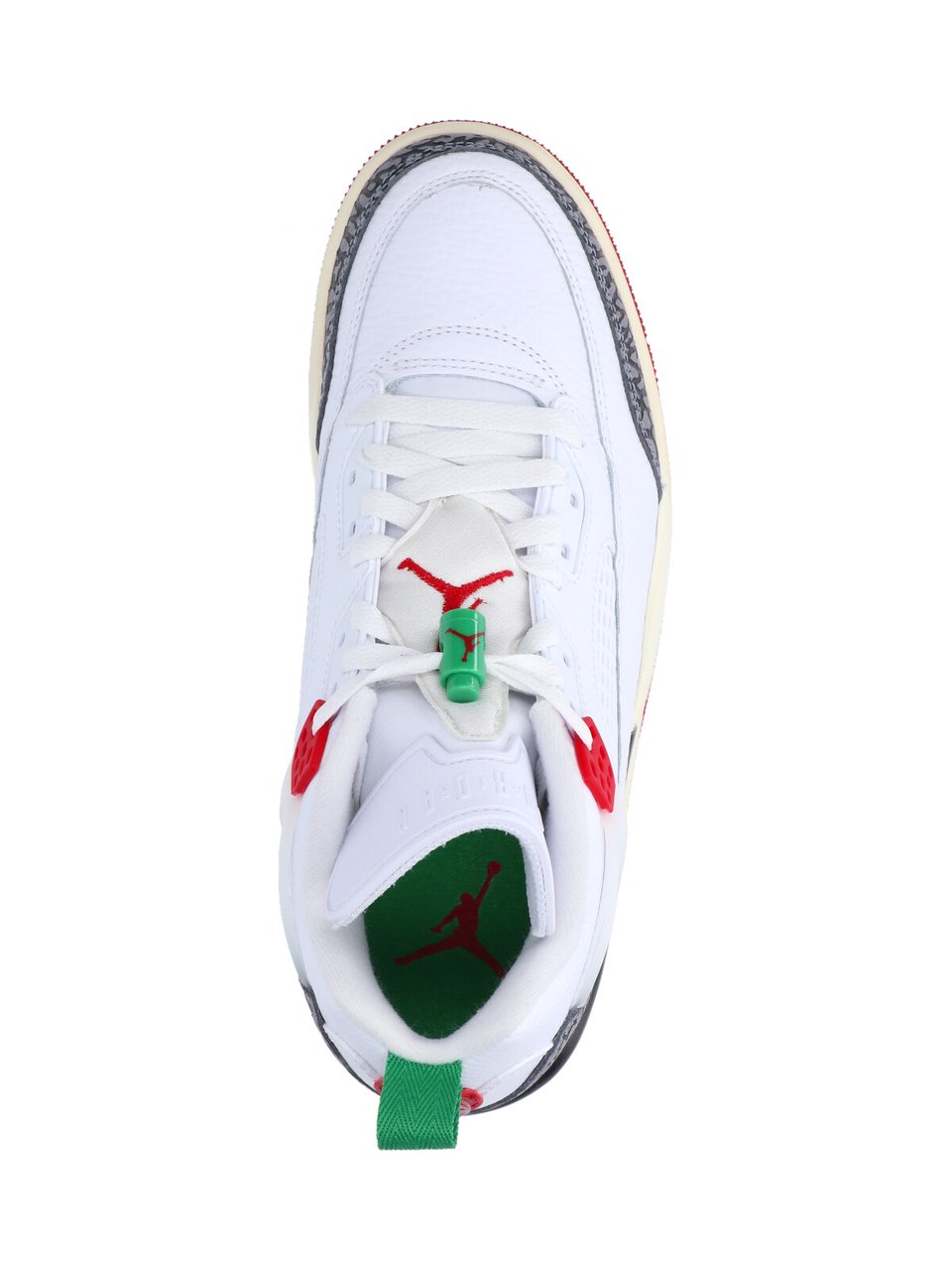 Nike "Jordan Spizike Low" Sneakers, In White Leather Wit