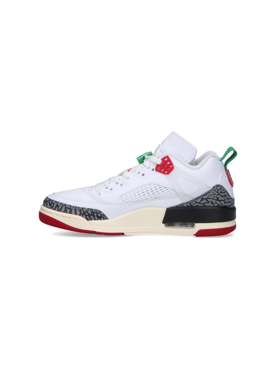 Nike "Jordan Spizike Low" Sneakers, In White Leather Wit
