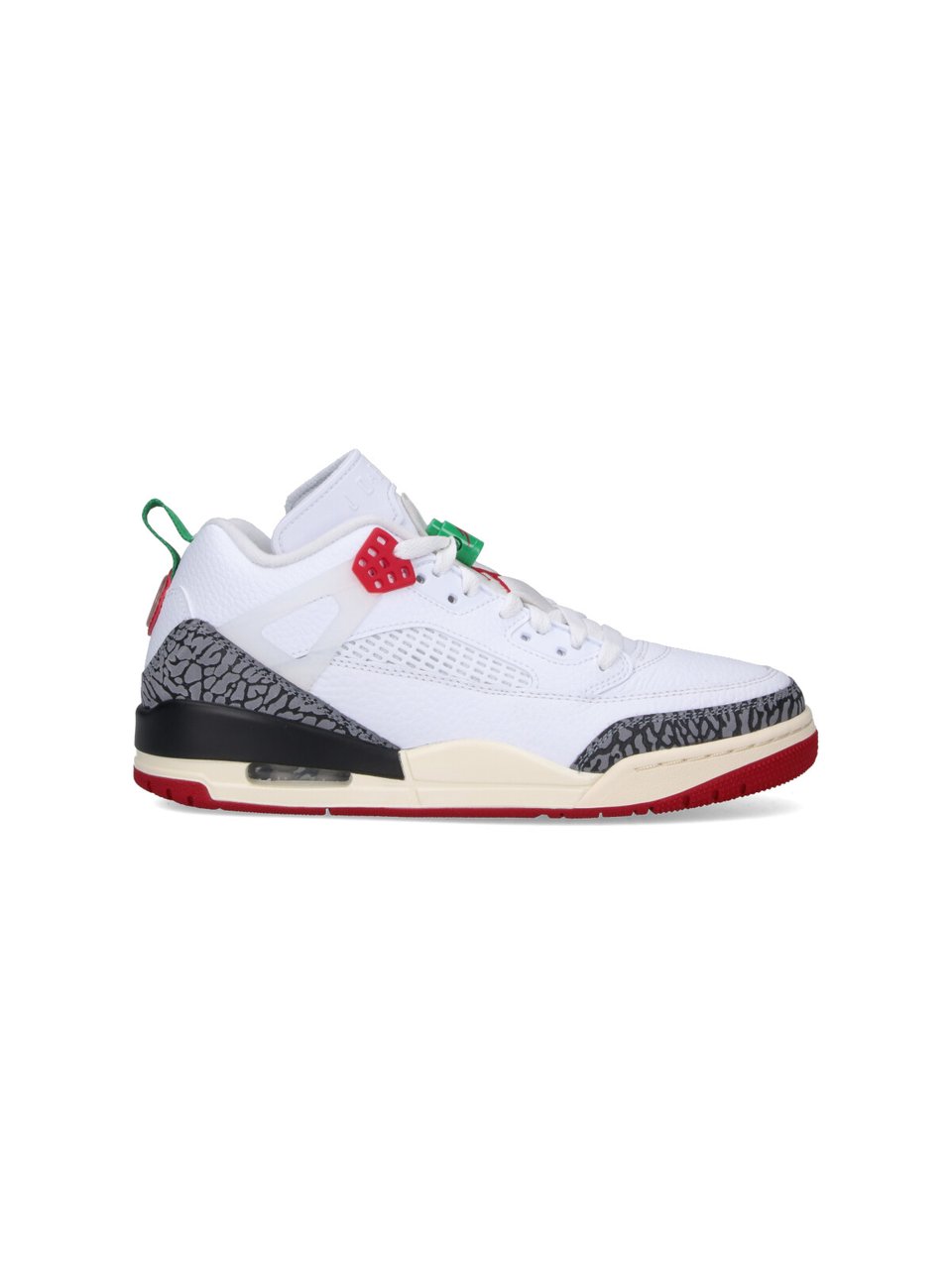 Nike "Jordan Spizike Low" Sneakers, In White Leather Wit
