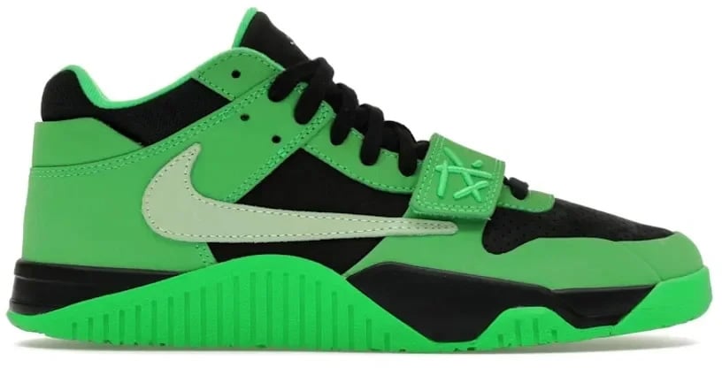 Nike Jordan CJ1 T-Rexx Travis Scott Green Spark Zwart