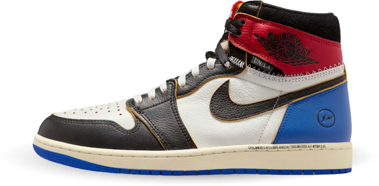 Nike Air Jordan 1 Retro High OG SP Fragment x Union LA Varsity Red Sport Royal Divers