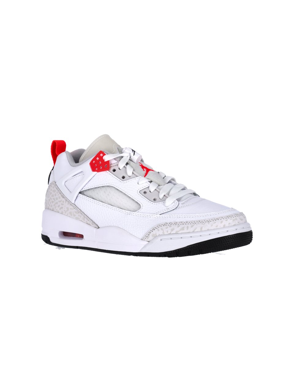 Nike White Jordan Spizike Low-Top Leather Sneakers Wit