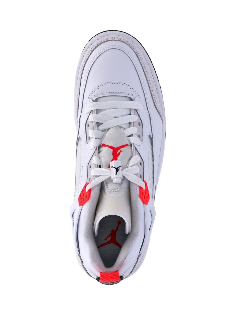 Nike White Jordan Spizike Low-Top Leather Sneakers Wit