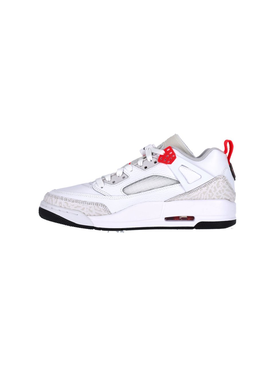 Nike White Jordan Spizike Low-Top Leather Sneakers Wit
