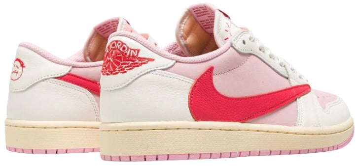 Nike Air Jordan 1 Retro Low OG SP Travis Scott Sail Tropical Pink Roze