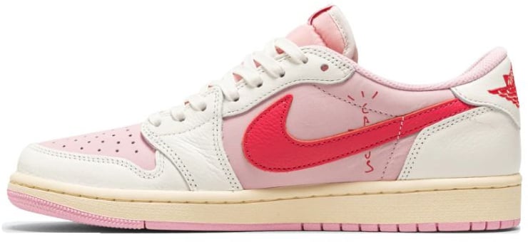 Nike Air Jordan 1 Retro Low OG SP Travis Scott Sail Tropical Pink Roze