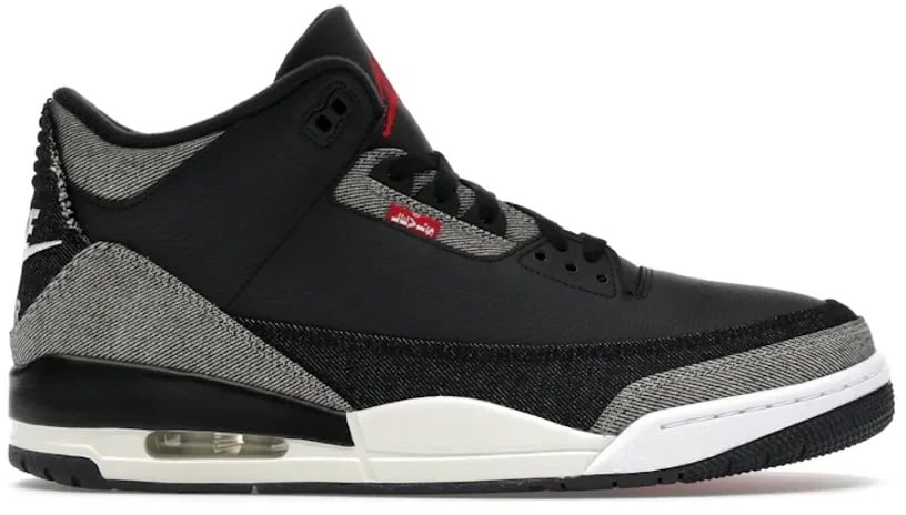 Nike Jordan 3 Retro Levi’s Black Zwart