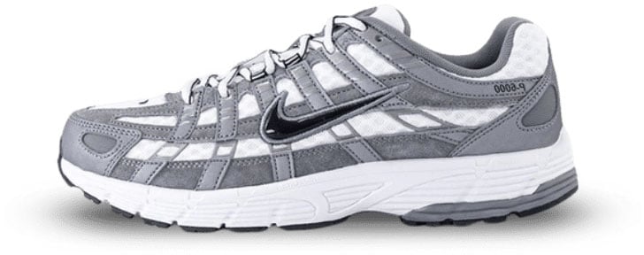 Nike P-6000 White Metallic Cool Grey Black Divers