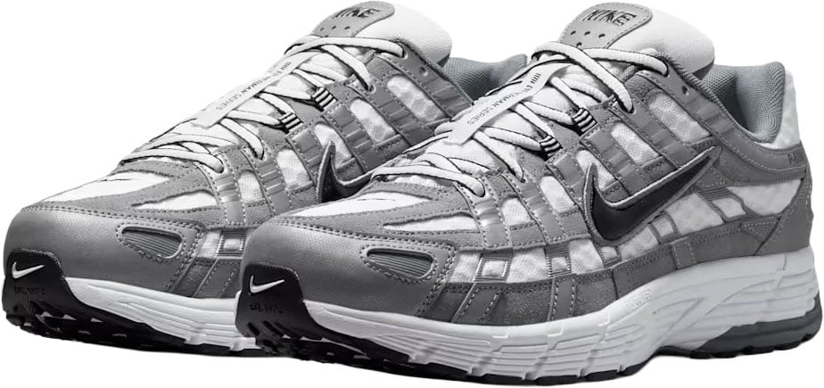Nike P-6000 White Metallic Cool Grey Black Divers