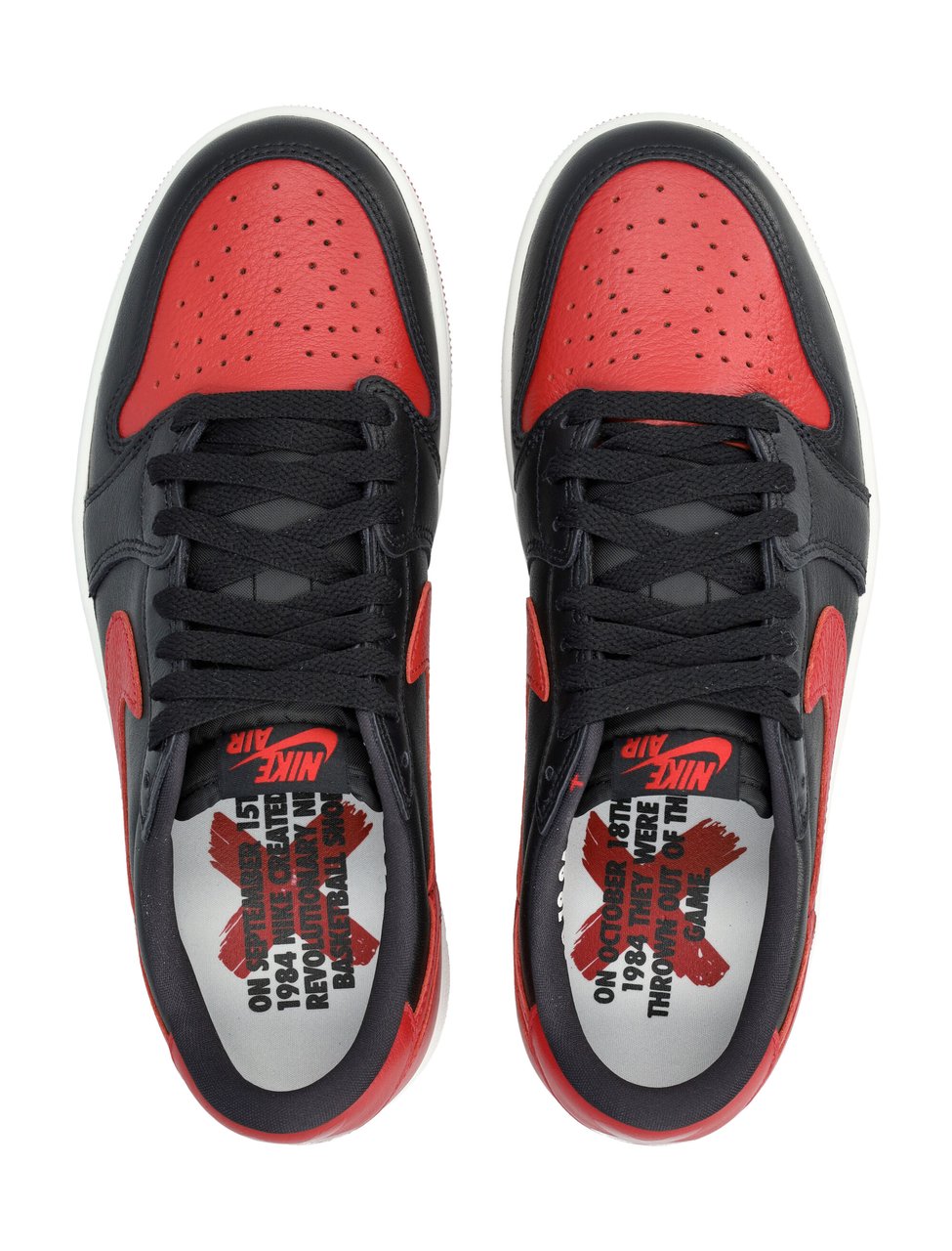 Nike Varsity Red Leather Air Jordan Sneakers Rood