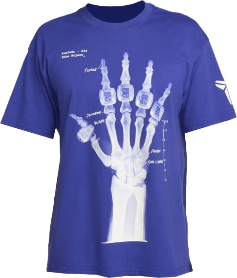 Nike T-shirt Nike Kobe Bryant Broken Not Beaten Light Concord Wit