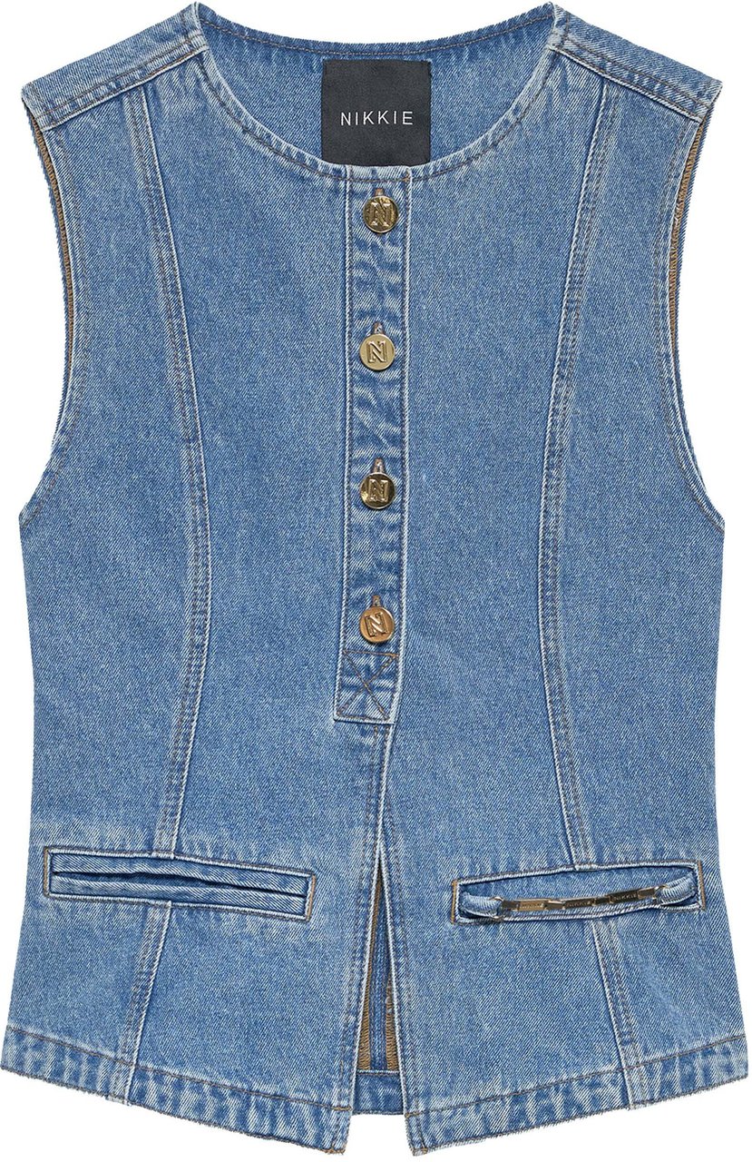 Nikkie Kyle Gilet Blauw