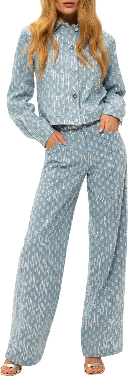 Nikkie Pools Jeans Blauw