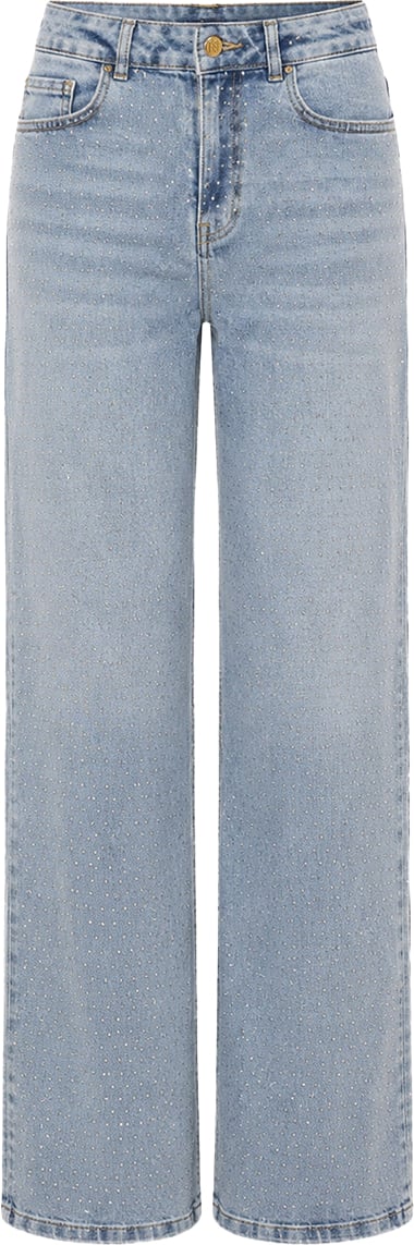 Nikkie Abigail Strass Jeans Groen