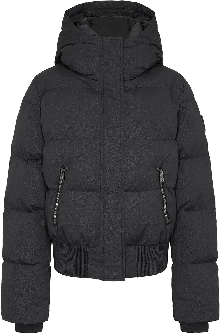 Nikkie Numa Glitter Ski Jas Zwart