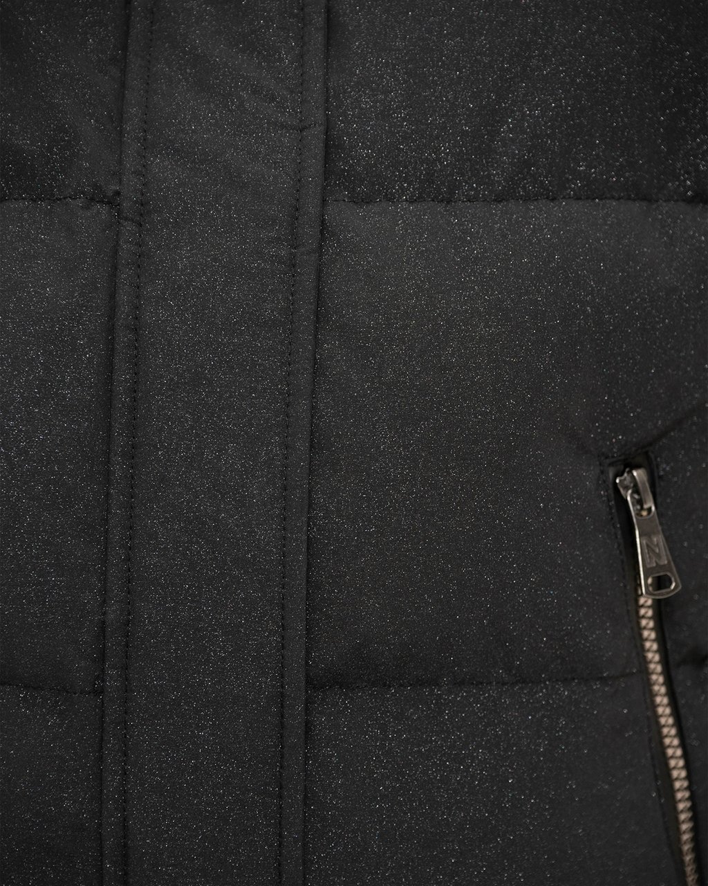 Nikkie Numa Glitter Ski Jas Zwart