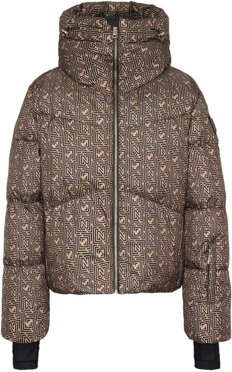 Nikkie Newport Logo Ski Jas Beige